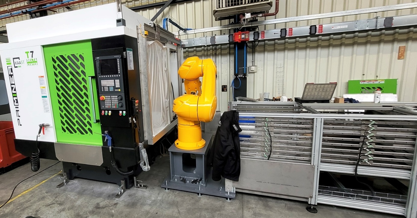 Robot STAUBLI 6 axes chargement déchargement machine-outil – Elimos Belgique