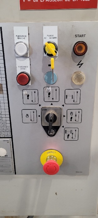 Détail câblage automate sécurité presse plieuse LVD – Elimos
