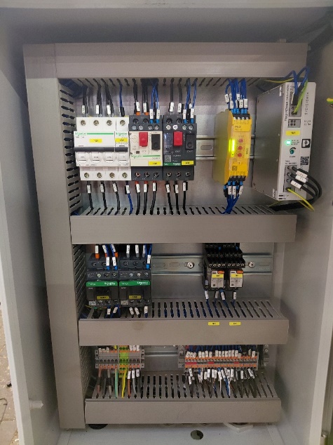 Détail freinage mandrin tour NORDIC mise en conformité – Elimos