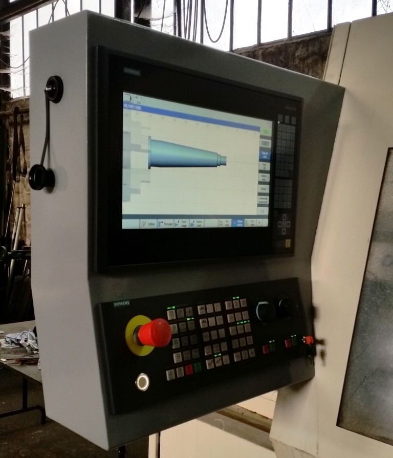 Détail armoire de puissance tour CNC VDF – Elimos Awans